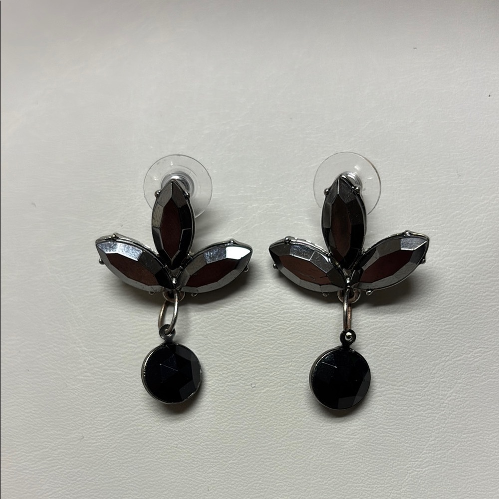 Black drop earrings
